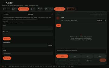People and groups screen