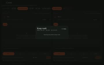 Keep: the private vault screen